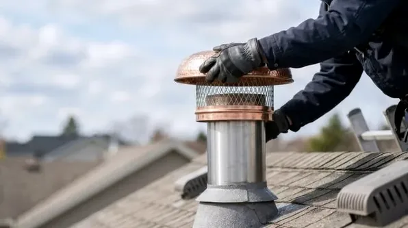 Chimney cap install in Eastmoor