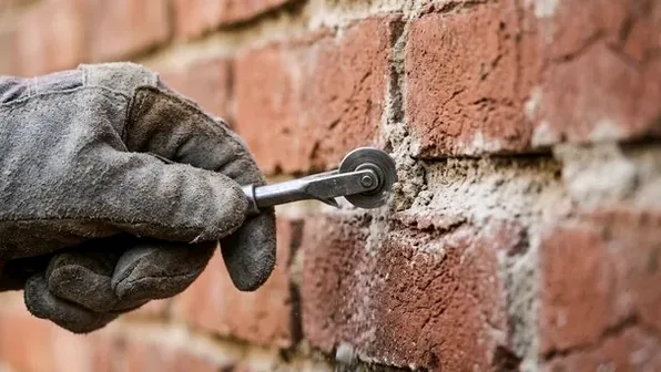 Repointing old soft brick with lime mortar in German Village
